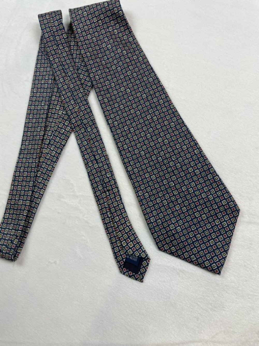 Polo Ralph Lauren 100% Silk Men's Tie - Geometric Square